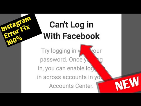 Fix Instagram Can't Log In With Facebook Problem Solve