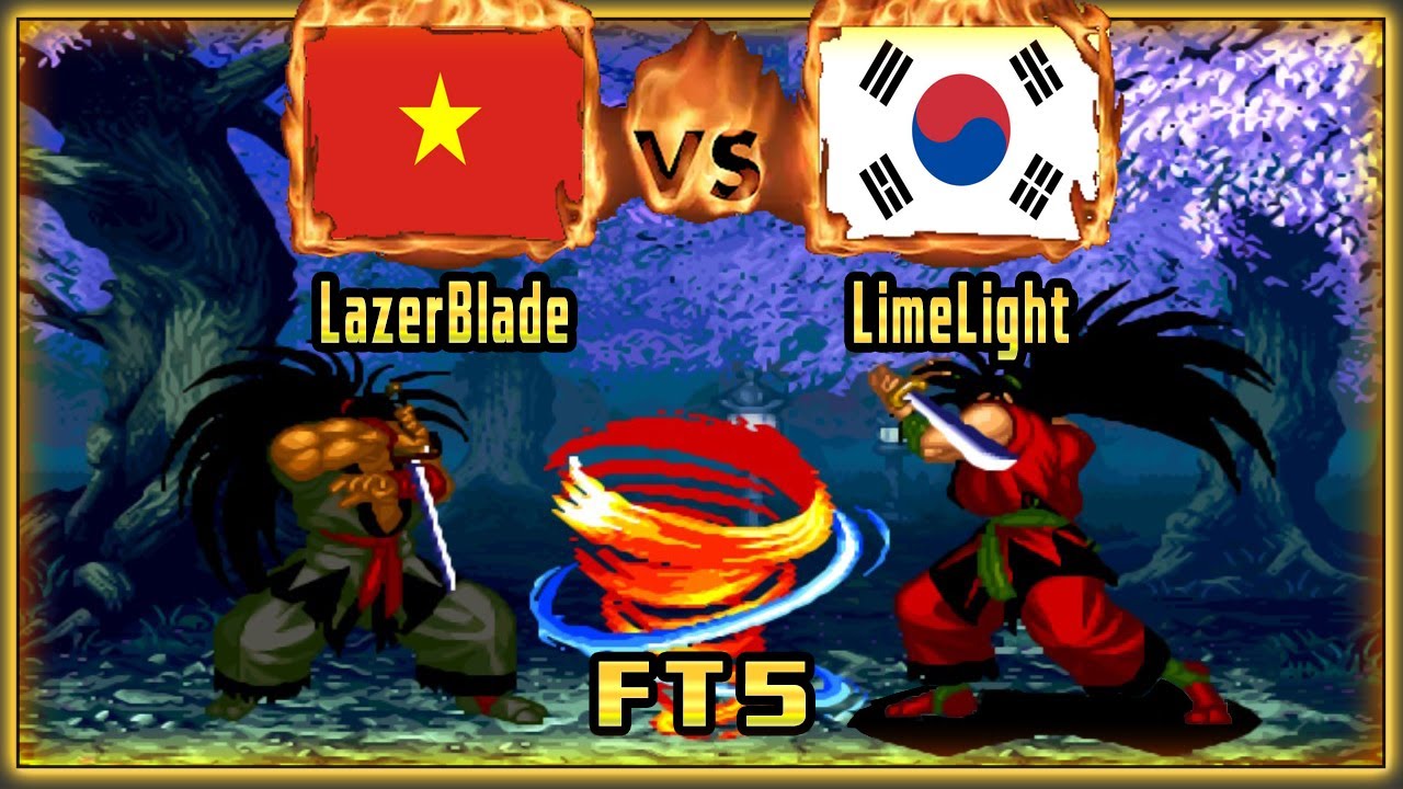 Samurai Shodown 4 - LazerBlade (VNM) VS (KOR) LimeLight [samsho4
