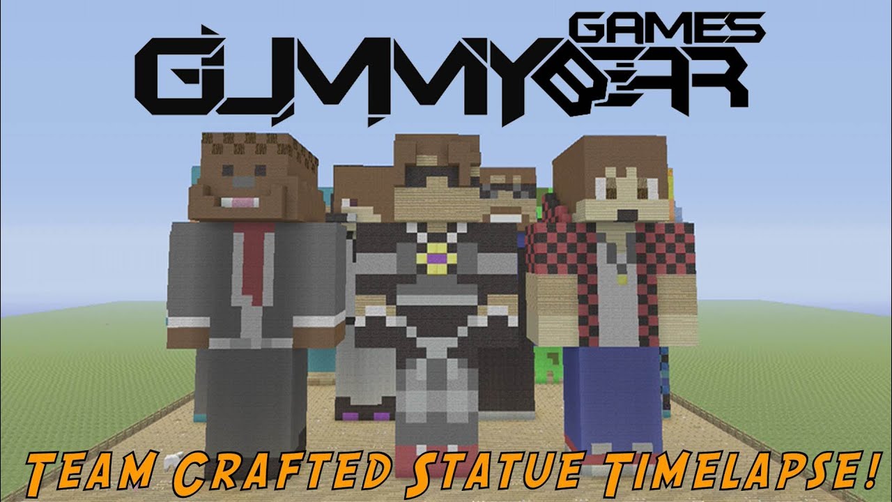 Team Crafted Youtuber Statue Collection Timelapse! - YouTube
