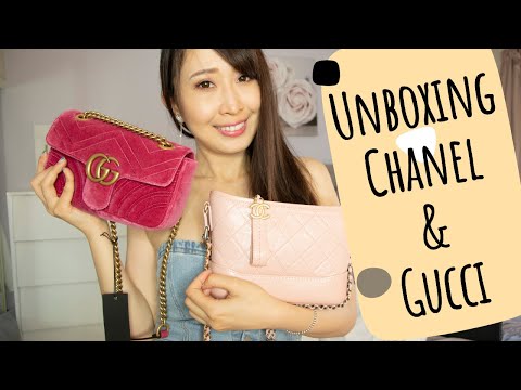 Unboxing: Chanel Gabrielle Small/Gucci Velvet Marmont 2.0