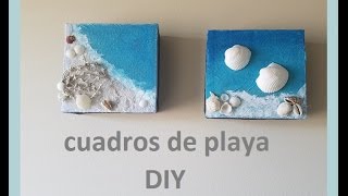 DIY cuadros de playa/ beach wall art/настенное искусство с ракушками