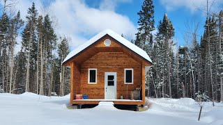 Off Grid Cabin Bedroom 1 TIMELAPSE Start to Finish