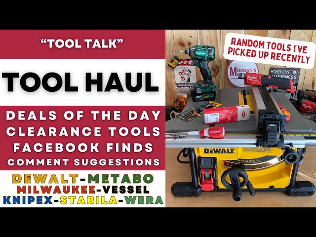 Tool Haul - Facebook Deals, Deal of the Day, Clearance #tools #dewalt #wera  #knipex #milwaukee #m12 