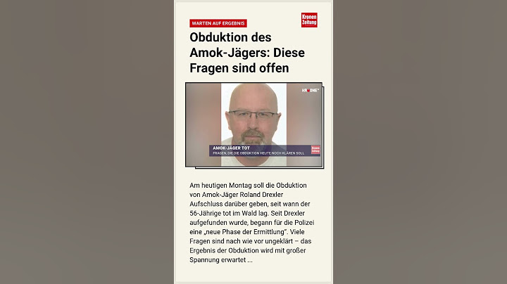 Warten auf Ergebnis - Obduktion des Amok-Jägers: Diese Fragen sind offen