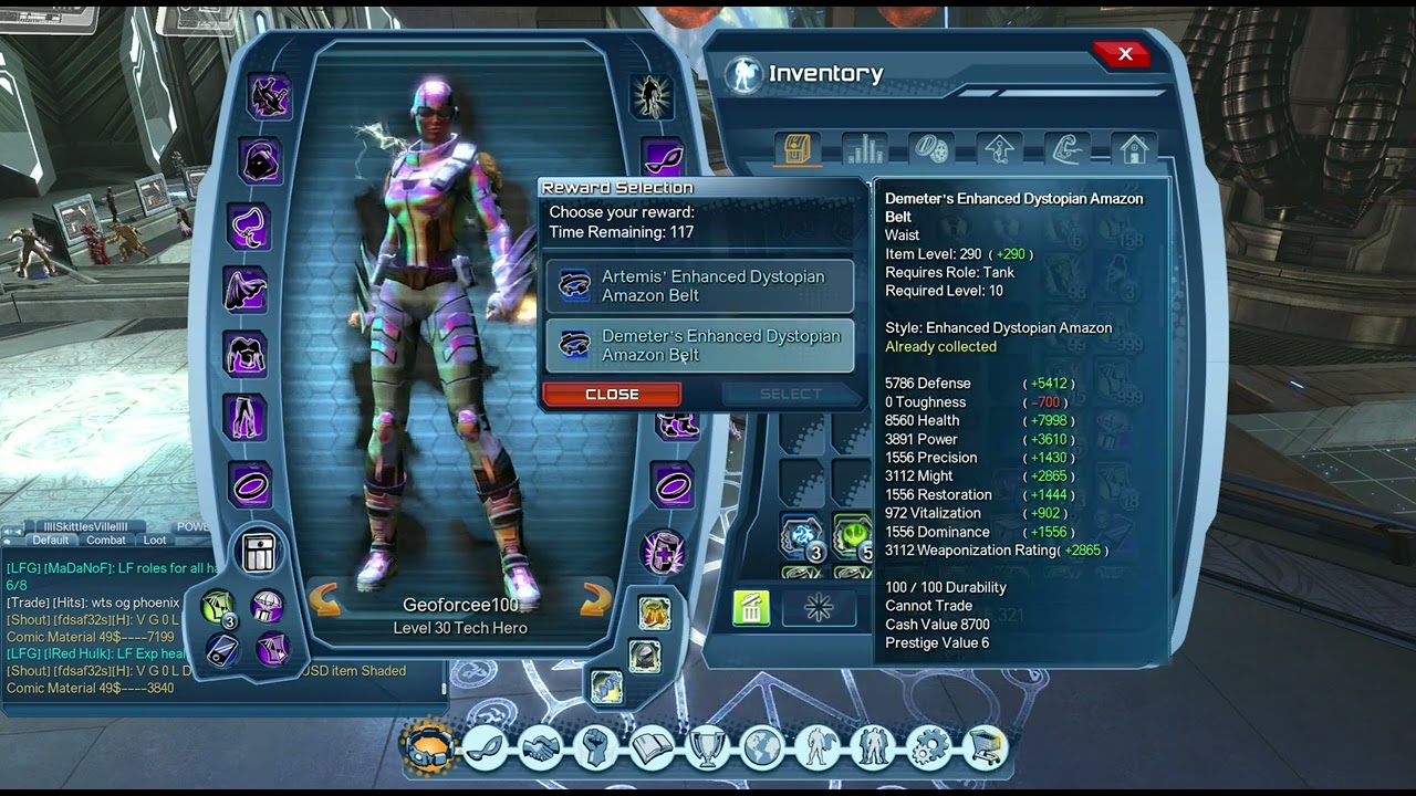 DCUO Doctor Fate's Daily Rewards - February 2022 [New Hair Style!]