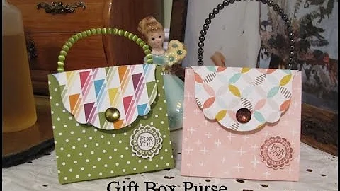 Gift Box Purse with Beaded Handle