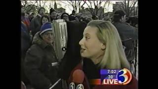 Demolition of 60 Washington St Building WFSB TV coverage 28 Jan 2001