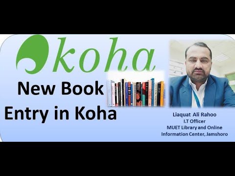 Cataloging In Koha Data Entry In Koha New Book Entry In Koha Manual Data Entry In Koha