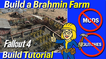 Build a Brahmin Corral and Farm - No Mods or Glitch Fallout 4 Tutorial