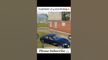 Fastest 1v4 Clutch😱 #shorts #short #shortvideo #youtubeshorts #pubgmobile #pubg #bgmi #bgmishorts