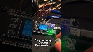 Custom keyboard UI #keyboard #microcontroller #uidesign #embedded #computer #y2k #windows #diy