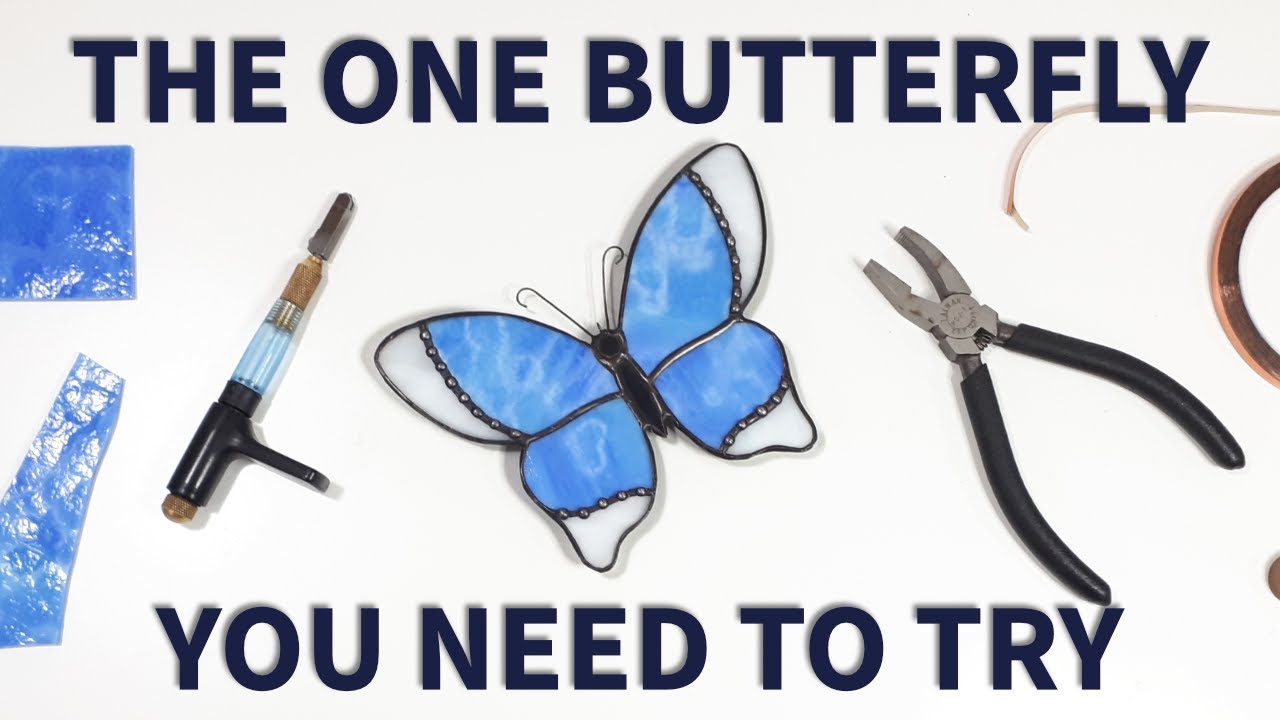 Easy Stained Glass Butterfly – Great for Scrap Glass!