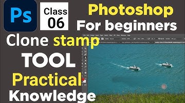 Clone stamp tool in Photoshop Urdu / Hindi Tutorial -  class 6 Photoshop tutorial for beginners 2024