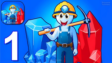 Mine Rush - Gameplay Walkthrough Part 1 - Become A Deep Underground Miner (iOS, Android)