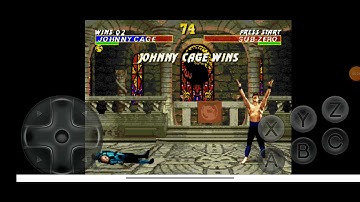 Ultimate Mortal Kombat Trilogy Johnny Cage MK2 vs Classic Sub-Zero Very Hard