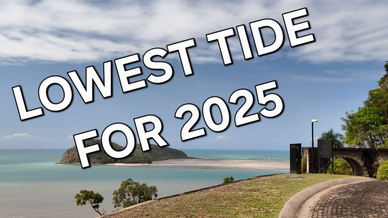 Let's go and look at the Palm Cove sandbar on the lowest tide for 2025