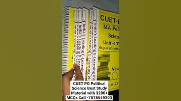 CUET PG Political Science (HUQP18) Best Study Material with 3200+ MCQs (Call-7078549303, 7310762592)