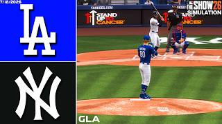 Dodgers vs. Yankees Simulation | 7/18/26 | MLB The Show 26 PS5 Gameplay screenshot 3