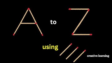 ✨ ABC using Matchstick ! Learn Letters A to Z with Fun! ✨