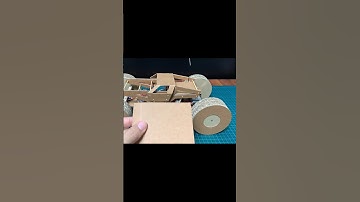 Make a Dc Motor Rc car using cardboard #amazing #diy #shorts