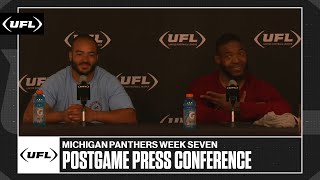 Michigan Panthers Week 7 postgame press conference | United Football League