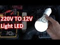 Modifikasi Lampu Led 220V AC Ke 12V DC