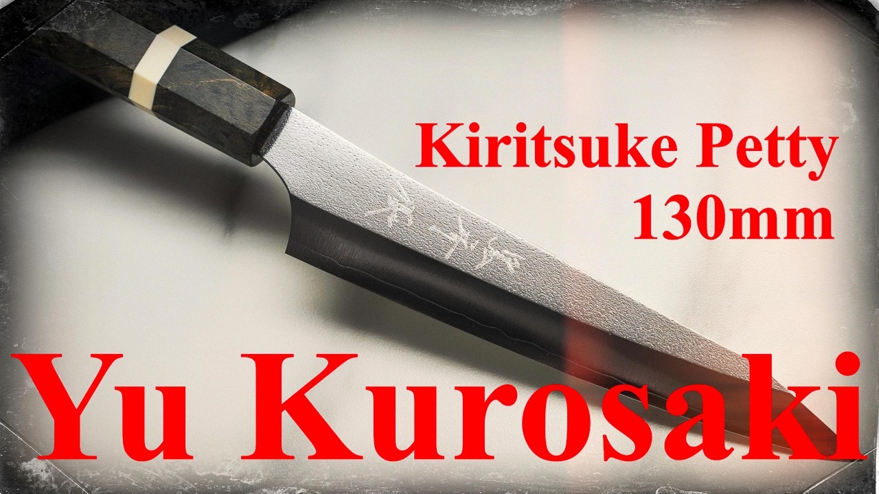 Кухонный нож Yu Kurosaki New Gekko VG XEOS Nashiji 130mm Kiritsuke Petty, Япония