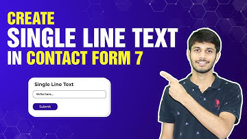 How To Add Single Line Text Field In Contact Form 7 | WordPress Tutorial