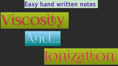 Viscosity, ionization and their application in pharmacy | urdu lecture | learn with aroosa waheed