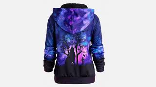 moletom lobo galaxia