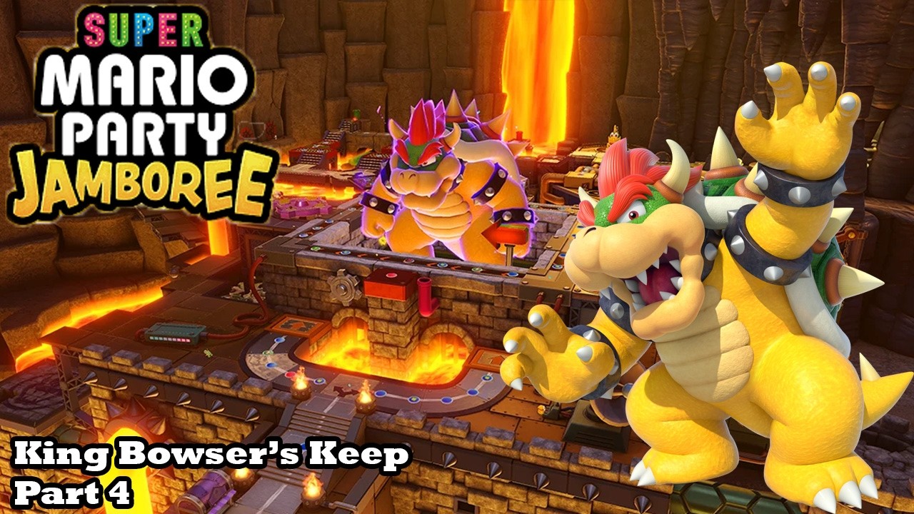 Слим играет в Super Mario Party Jamboree - Крепость Короля Боузера - Часть 4/4