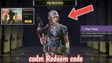 Urban Tracker Skin Redeem code codm 2023 | cod Mobile Redeem code | Redeem code codm 2023