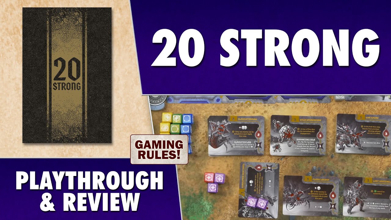 20 Strong - Solar Sentinels - Playthrough & Review