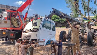 Hino 7D Truck Chassis Converted To UD Nissan Truck // Useless Truck Chassis Recycling in Pakistan