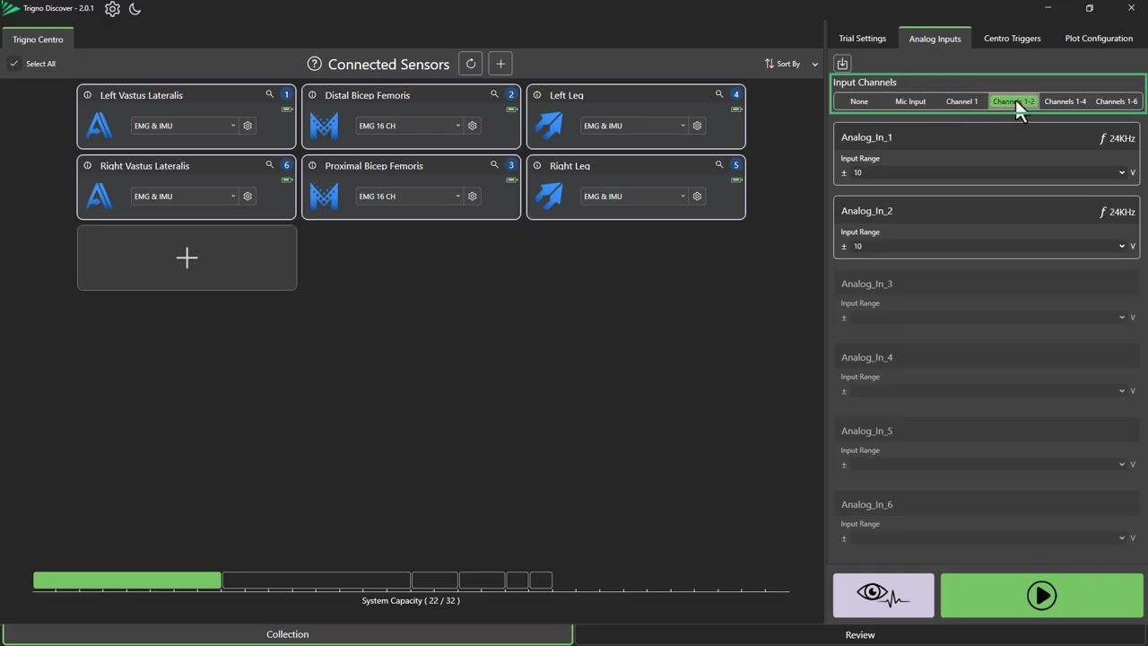 Trigno Discover 2.0: Trial Set-Up