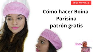 Cómo hacer boina francesa, patrones gratis, diy beret