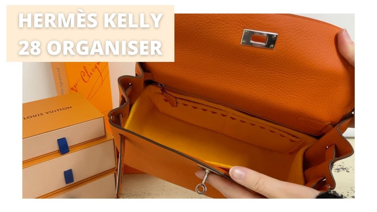 Kelly 32 Sellier Insert Purse Organizer Insert for Bag 