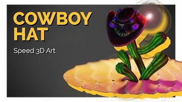 Cowboy Hat [Blender - Speed 3D Art]