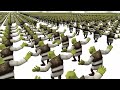 An army of shrek dancing to shreksophone for 10 hours