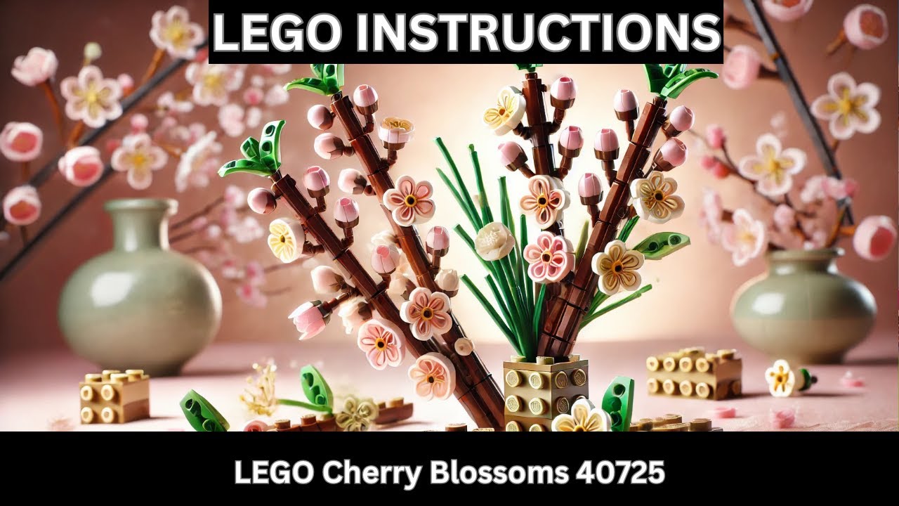 LEGO INSTRUCTIONS: Build the STUNNING Cherry Blossoms 40725 – A Blooming Masterpiece!