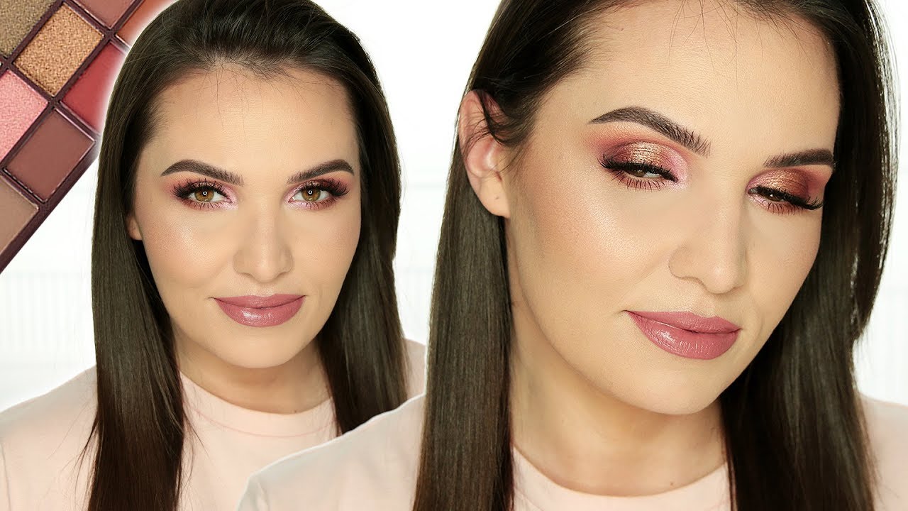 Makeup Revolution Rose Gold Chocolate Paleta Cieni Do Powiek Tutorial