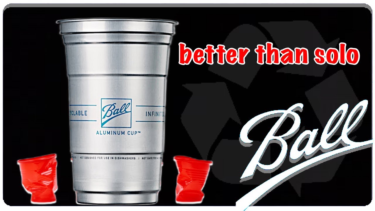 Recyclable aluminum disposable cups from Ball corp. Pretty cool