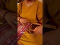 Proceso de una faja tejida a mano, telar de cintura.