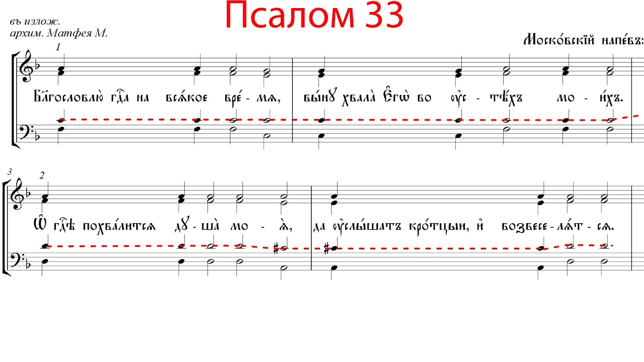 Псалом 33. Псалом 33 пение. Псалом 33 Ноты для клироса. Псалом 33 слушать церковное пение на русском.