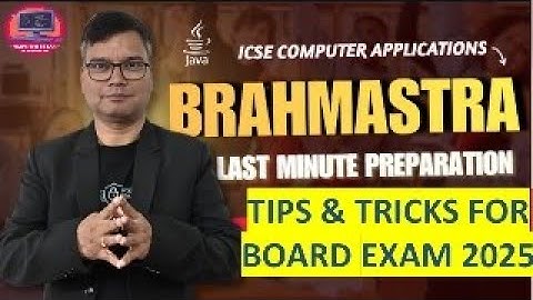iCSE Class 10 Computer Applications 2025 | Final Revision Part 2 | Tips & Tricks LIVE by Dr. Santosh
