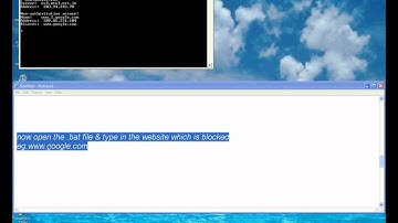 How to access a block website using CMD & NOTEPAD (100% working + proof)