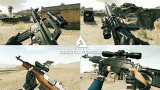 Delta Force Mobile - All Weapon Inspect & Reload Animations | 4K Ultra Graphics Settings