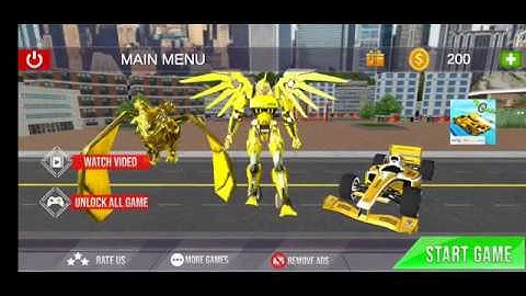 Formula Car Robot Transform- Flying Robot Dragon- Latest Released Android Game May 2020