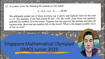 Q15 of SMO 2019 Junior (Number Invariant)