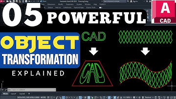 5 Powerful Object Transformation Tools AutoCAD - YQ Arch Tutorial